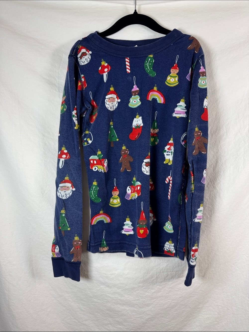 Hanna Andersson Christmas Ornament Pajama Top 10